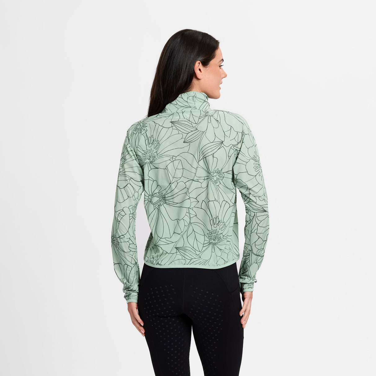 Weatherbeeta Ladies Lightweight Uv Jacket #colour_soft-sage-in-bloom