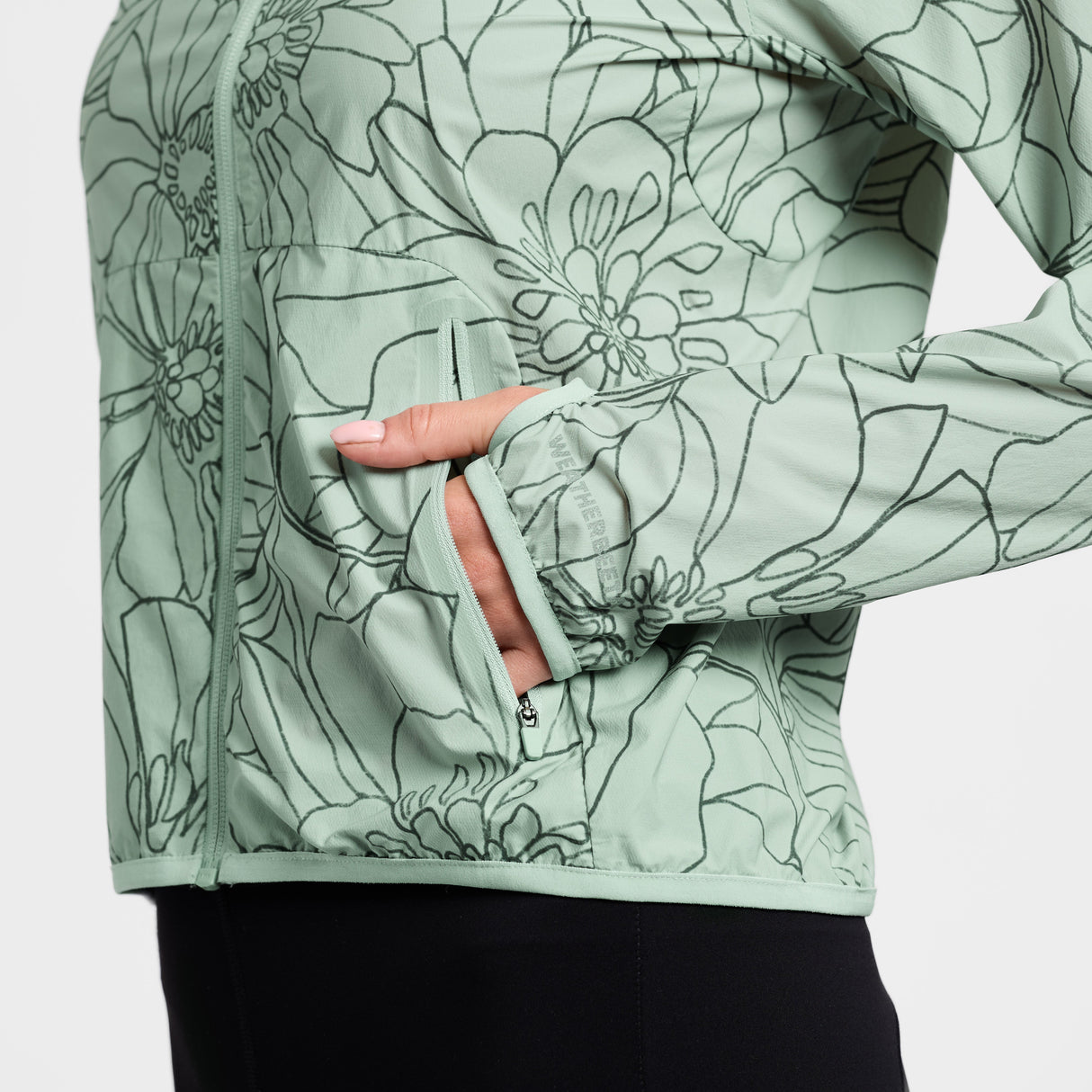 Weatherbeeta Ladies Lightweight Uv Jacket #colour_soft-sage-in-bloom