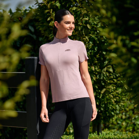 Weatherbeeta Ladies Bamboo Short Sleeve Performance Base Layer #colour_burnished-lilac