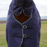 Weatherbeeta Comfitec Prelim 0G Combo Turnout #colour_navy-embossed-plaid