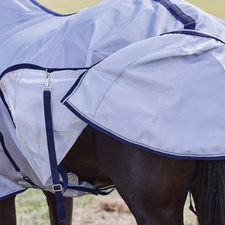 Weatherbeeta Comfitec Hexi Shield Combo Neck #colour_silver-navy-white