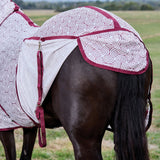 Weatherbeeta Comfitec Limited Edition Fly Sheet Combo #colour_white-burgundy-bit-print
