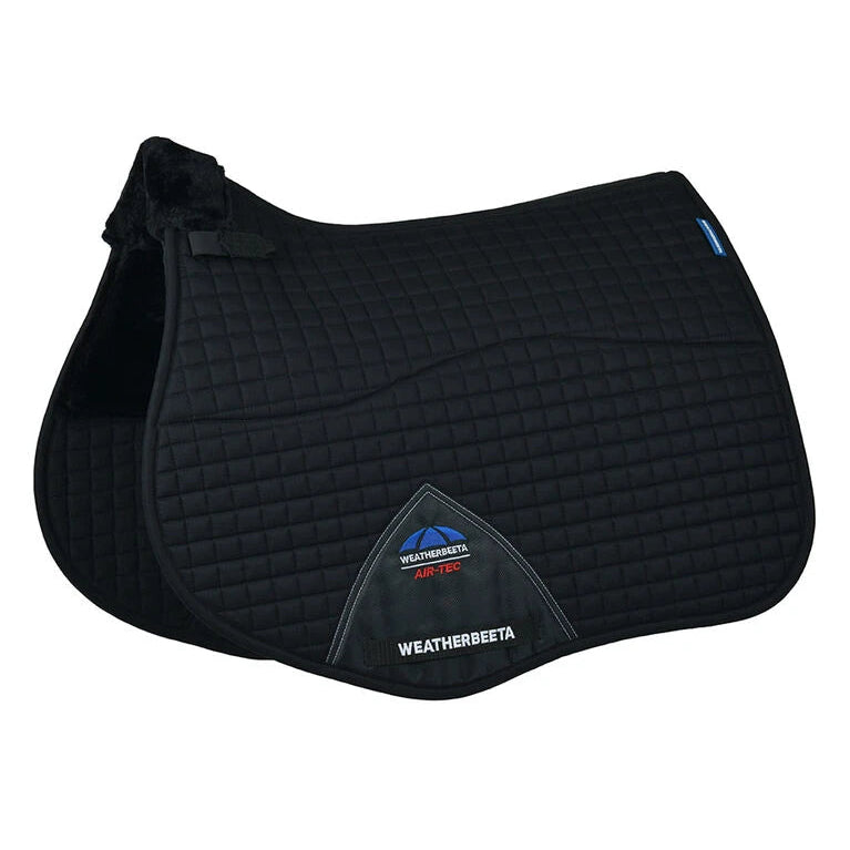 Weatherbeeta Prime Air-Tec Comfy Fleece All Purpose Saddle Pad #colour_black