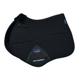 Weatherbeeta Prime Air-Tec Comfy Fleece Jump Shaped Saddle Pad #colour_black