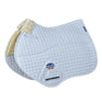 Weatherbeeta Prime Air-Tec Comfy Fleece Jump Shaped Saddle Pad #colour_white