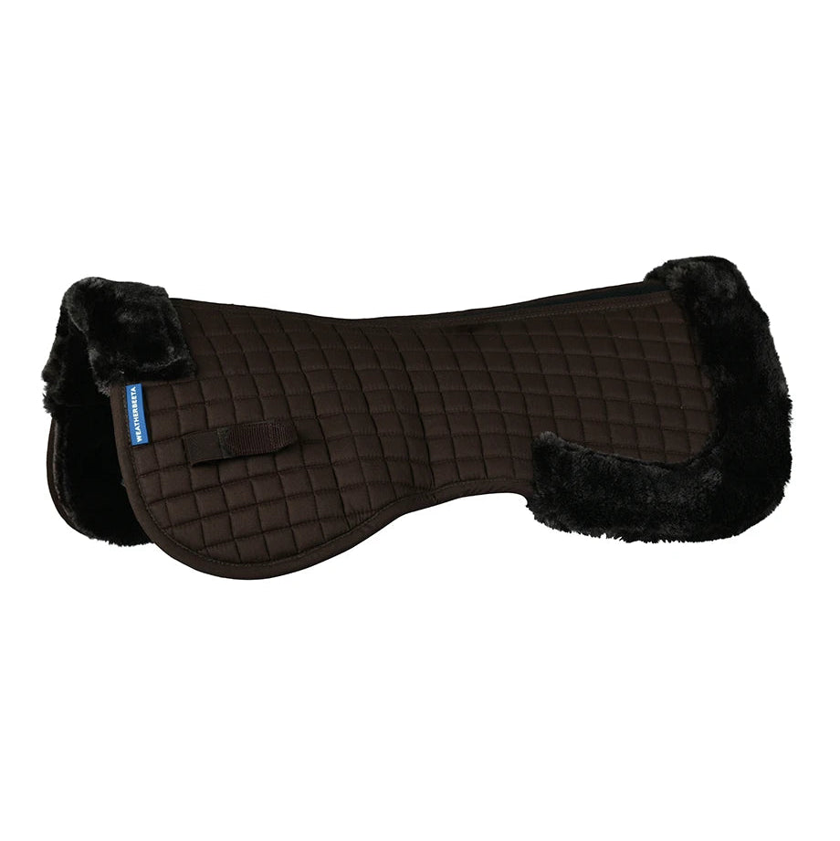 Weatherbeeta Prime Air-Tec Comfy Fleece Half Pad #colour_brown