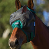 Weatherbeeta Comfitec Durable Mesh Fly Mask #colour_black-forest-green