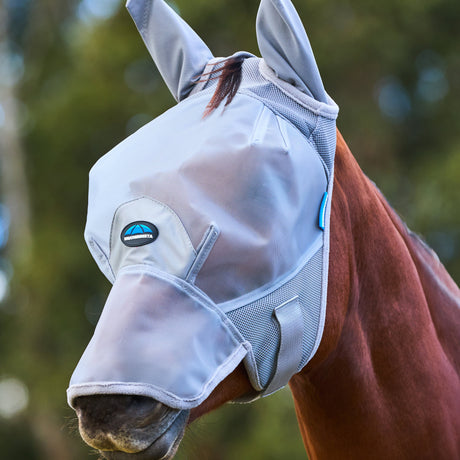 Weatherbeeta Comfitec Fine Mesh Fly Mask With Ears #colour_grey