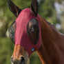 Weatherbeeta Comfitec Stretch Fly Mask With Ears #colour_burgundy-black