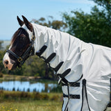 Weatherbeeta Sweet Itch Shield Combo Neck #colour_white-charcoal