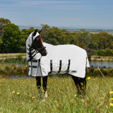 Weatherbeeta Sweet Itch Shield Combo Neck #colour_white-charcoal