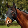 Weatherbeeta Comfitec Deluxe Stretch Fly Mask With Ears #colour_black-black