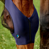 Weatherbeeta Comfitec Deluxe Stretch Fly Mask With Ears #colour_navy-black