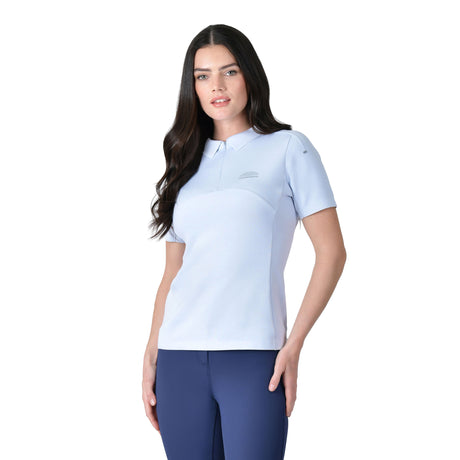 Weatherbeeta Ladies 37.5 Short Sleeve Performance Polo #colour_mist-blue