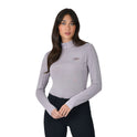 Weatherbeeta Ladies 37.5 Lightweight Performance Long Sleeve 1/4 Zip Top #colour_mauve-wine-marble