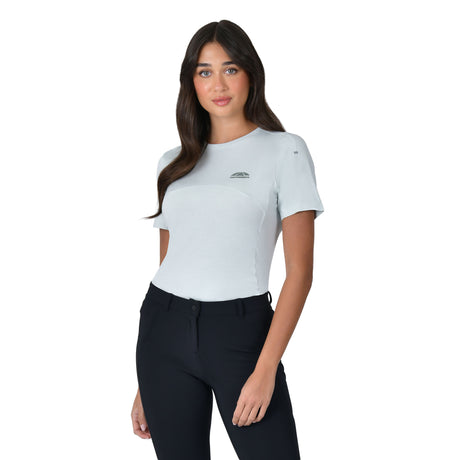 Weatherbeeta Ladies 37.5 Lightweight Performance Short Sleeve Top #colour_soft-sage-marle