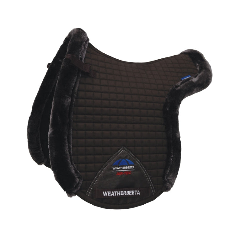 Weatherbeeta Prime Air-Tec Comfy Fleece Trimmed Numnah #colour_brown