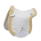 Weatherbeeta Prime Air-Tec Comfy Fleece Trimmed Numnah #colour_white-natural