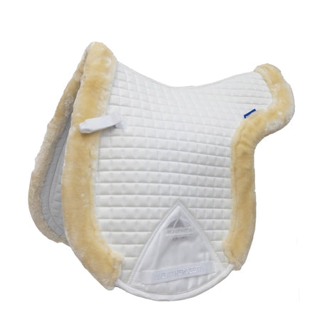 Weatherbeeta Prime Air-Tec Comfy Fleece Trimmed Numnah #colour_white-natural