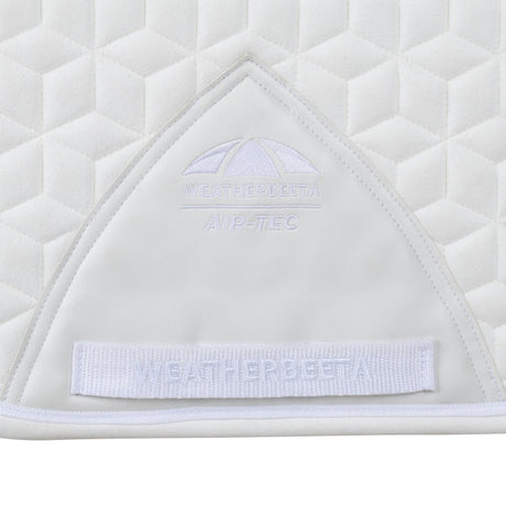 Weatherbeeta Suede Elite Air-Tec Dressage Saddle Pad #colour_white