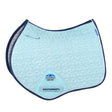 Weatherbeeta Suede Elite Air-Tec Jump Shaped Saddle Pad #colour_aqua
