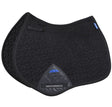 Weatherbeeta Suede Elite Air-Tec Jump Shaped Saddle Pad #colour_black