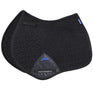 Weatherbeeta Suede Elite Air-Tec Jump Shaped Saddle Pad #colour_black