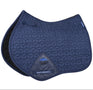 Weatherbeeta Suede Elite Air-Tec Jump Shaped Saddle Pad #colour_navy