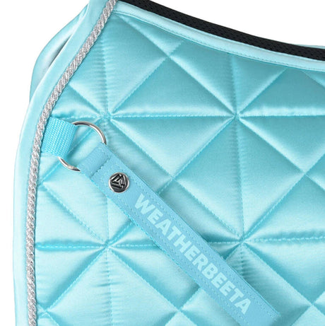 Weatherbeeta Satin Luxe Air-Tec Dressage Saddle Pad #colour_aqua
