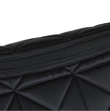 Weatherbeeta Satin Luxe Air-Tec Dressage Saddle Pad #colour_black