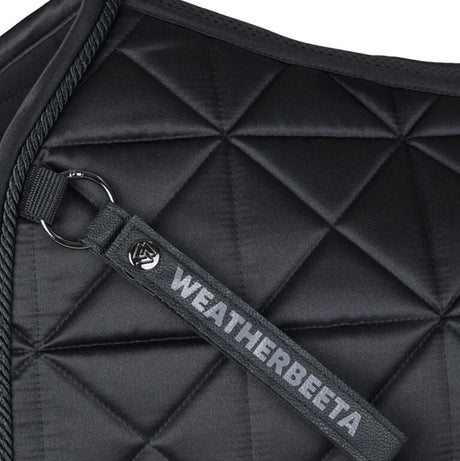 Weatherbeeta Satin Luxe Air-Tec Dressage Saddle Pad #colour_black