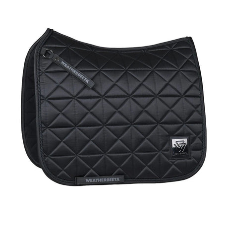 Weatherbeeta Satin Luxe Air-Tec Dressage Saddle Pad #colour_black