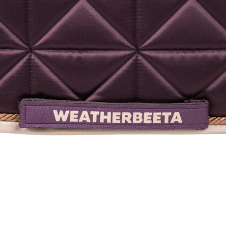 Weatherbeeta Satin Luxe Air-Tec Dressage Saddle Pad #colour_chocolate 