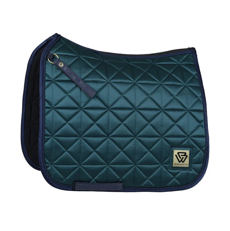 Weatherbeeta Satin Luxe Air-Tec Dressage Saddle Pad #colour_forest-green