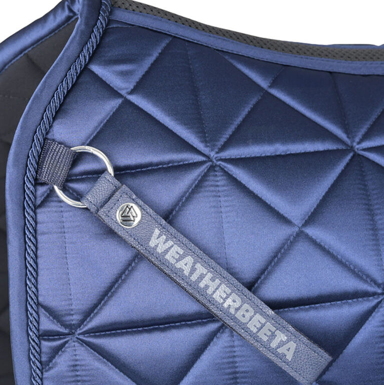 Weatherbeeta Satin Luxe Air-Tec Dressage Saddle Pad #colour_navy