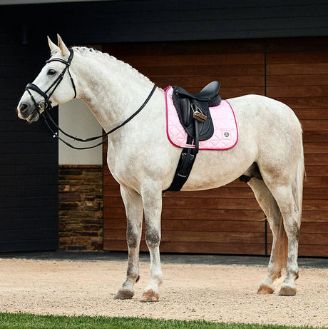 Weatherbeeta Satin Luxe Air-Tec Dressage Saddle Pad #colour_soft-pink