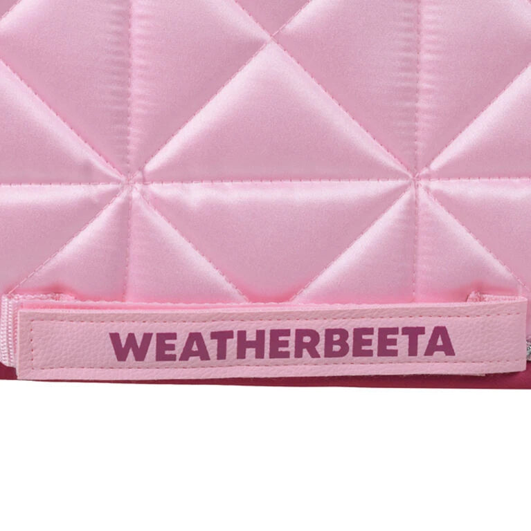 Weatherbeeta Satin Luxe Air-Tec Dressage Saddle Pad #colour_soft-pink