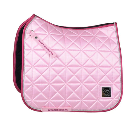Weatherbeeta Satin Luxe Air-Tec Dressage Saddle Pad #colour_soft-pink
