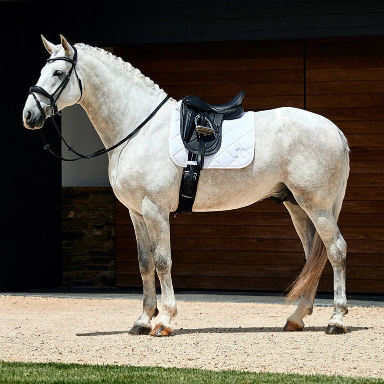 Weatherbeeta Softshell Pro 3D Air-Tec Dressage Saddle Pad #colour_white