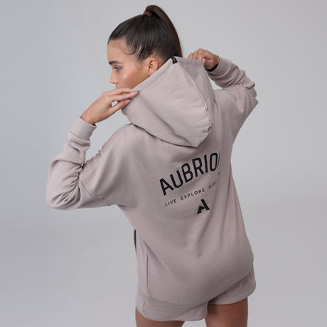 Shires Aubrion Ladies React Hoodie #colour_sand