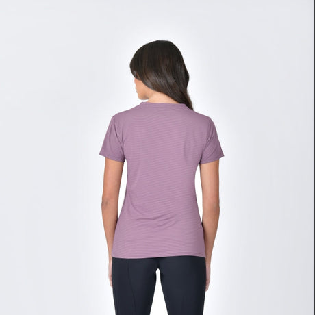 Weatherbeeta Ladies Relaxed Copper UV Short Sleeve Tee #colour_mauve-wine