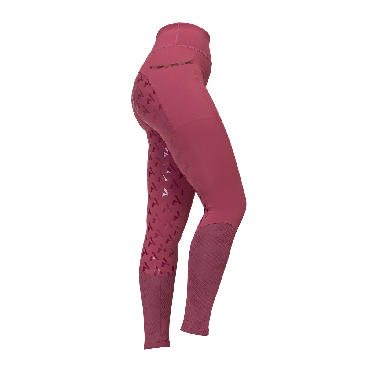 Shires Aubrion Ladies React Rythm Riding Tights #colour_mauve