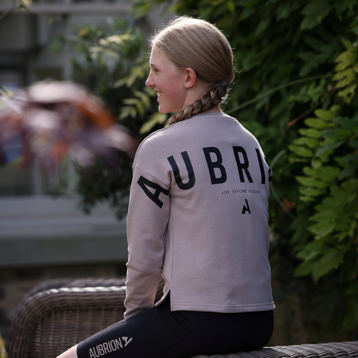 Shires Aubrion Young Rider React Sweatshirt #colour_sand