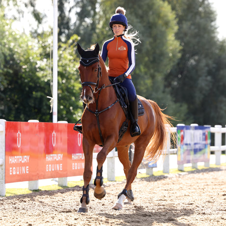 Shires Aubrion Ladies Team Long Sleeve Base Layer #colour_rust