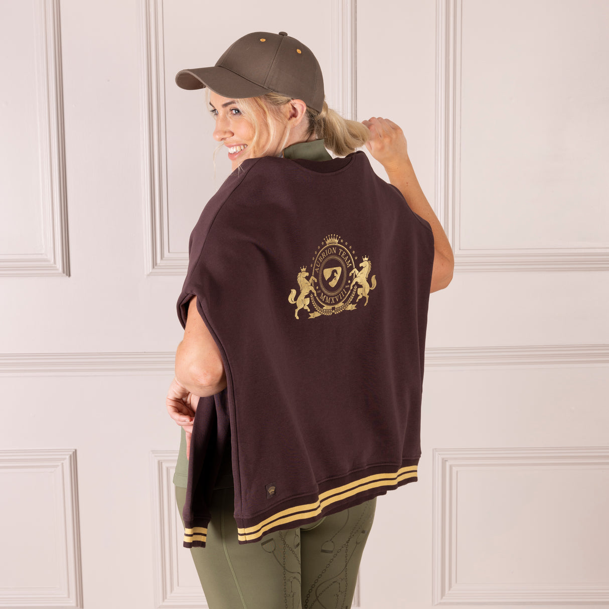 Shires Aubrion Ladies Team Sweatshirt #colour_umber