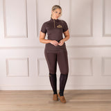 Shires Aubrion Ladies Team Riding Tights #colour_umber