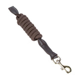 Shires Velociti Lusso Leather Lead Rope #colour_havana