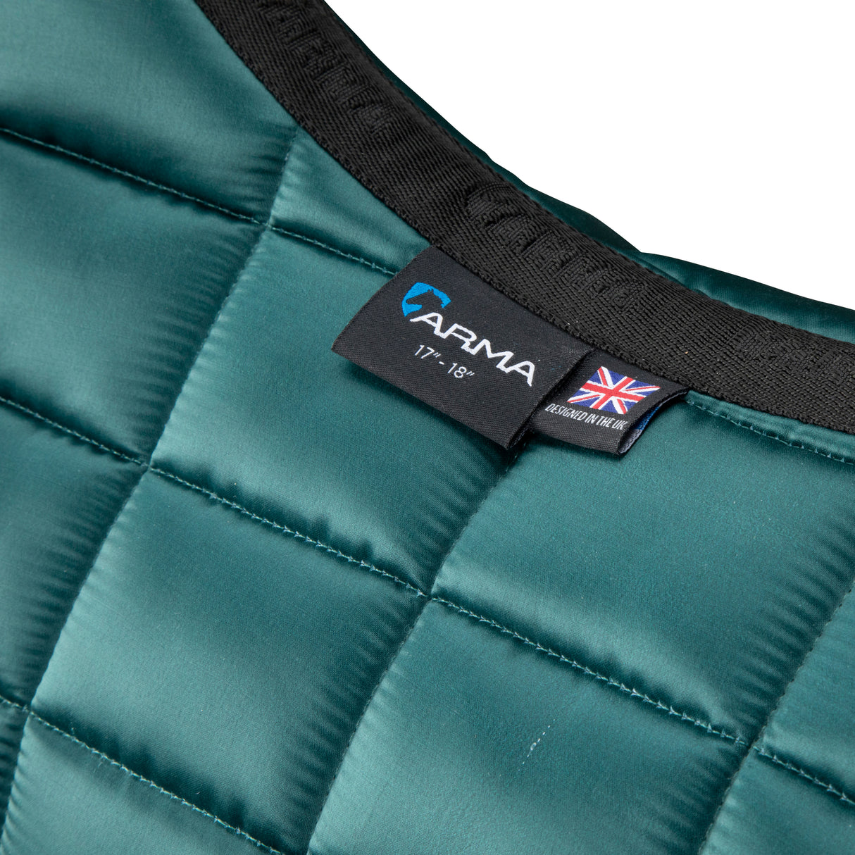 Shires ARMA Eltar Satin Saddlecloth #colour_green