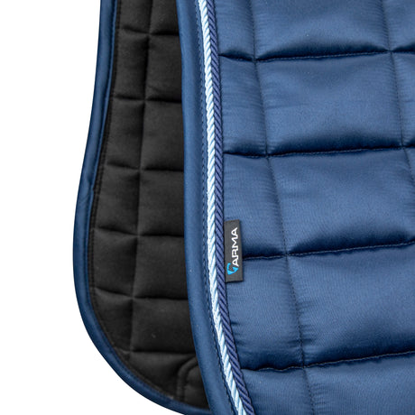 Shires ARMA Eltar Satin Dressage Saddlecloth #colour_navy