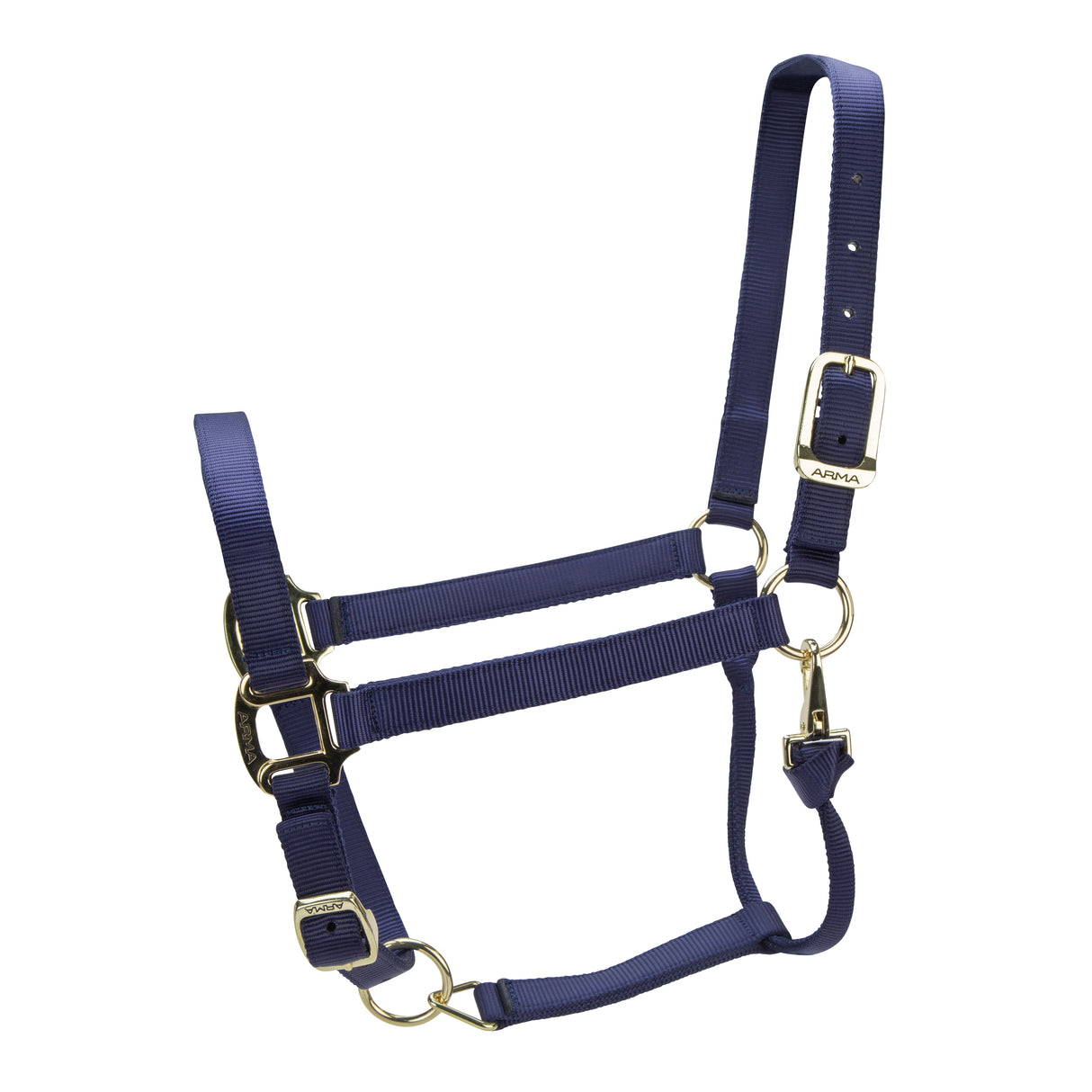 Shires ARMA Premium Adjustable Headcollar #colour_navy